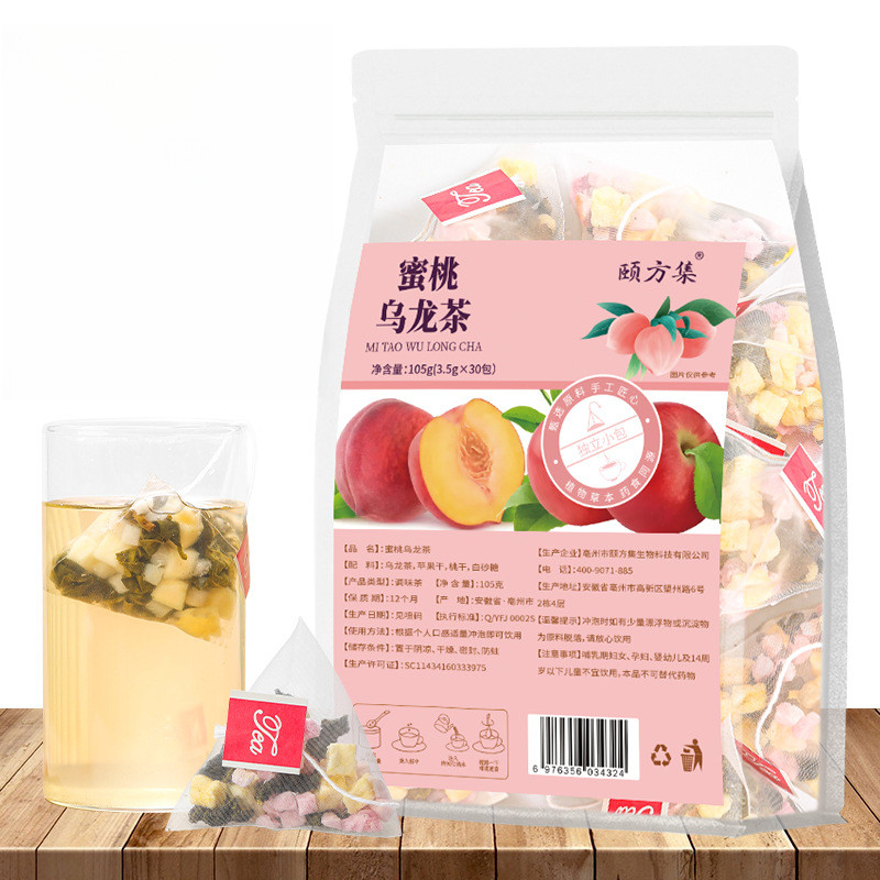 [Hàng có sẵn] Trà ô long đào Túi trà độc lập Mixue Hoa ô long Trà trái cây Trà ô long khô Trà pha lạ