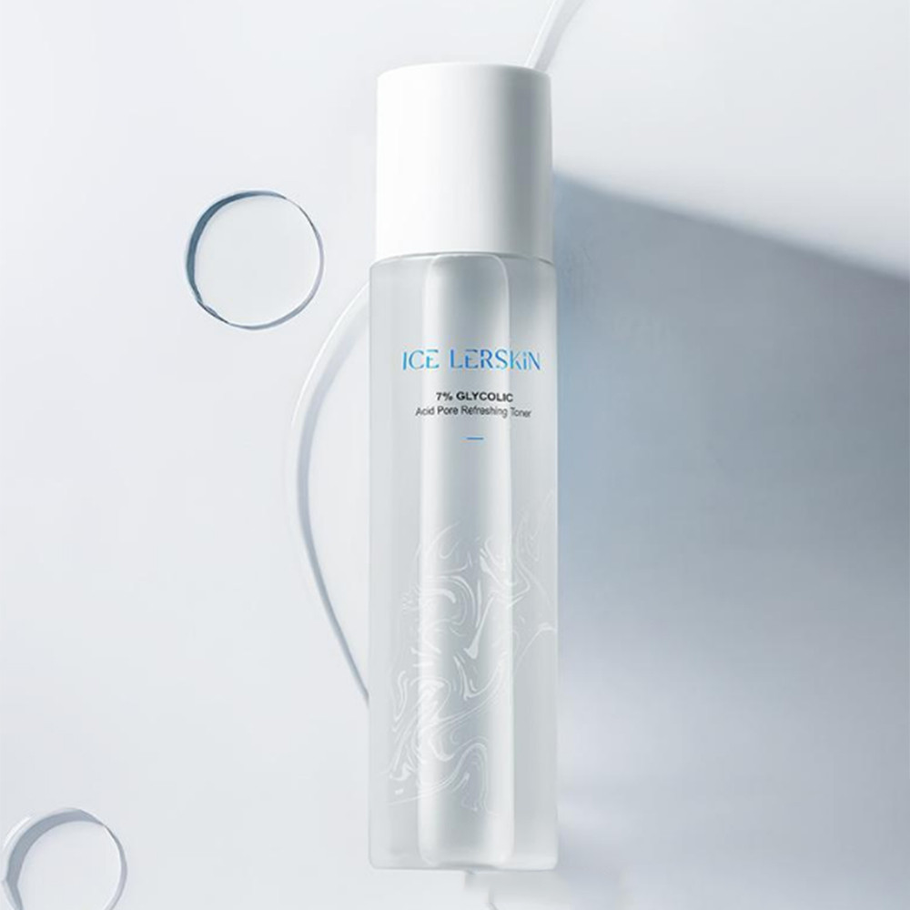 ICE LERSKIN Glycolic Acid Pore Refreshing Toner, Gentle Exfoliating Facial Toner, Smooth Skin Textur