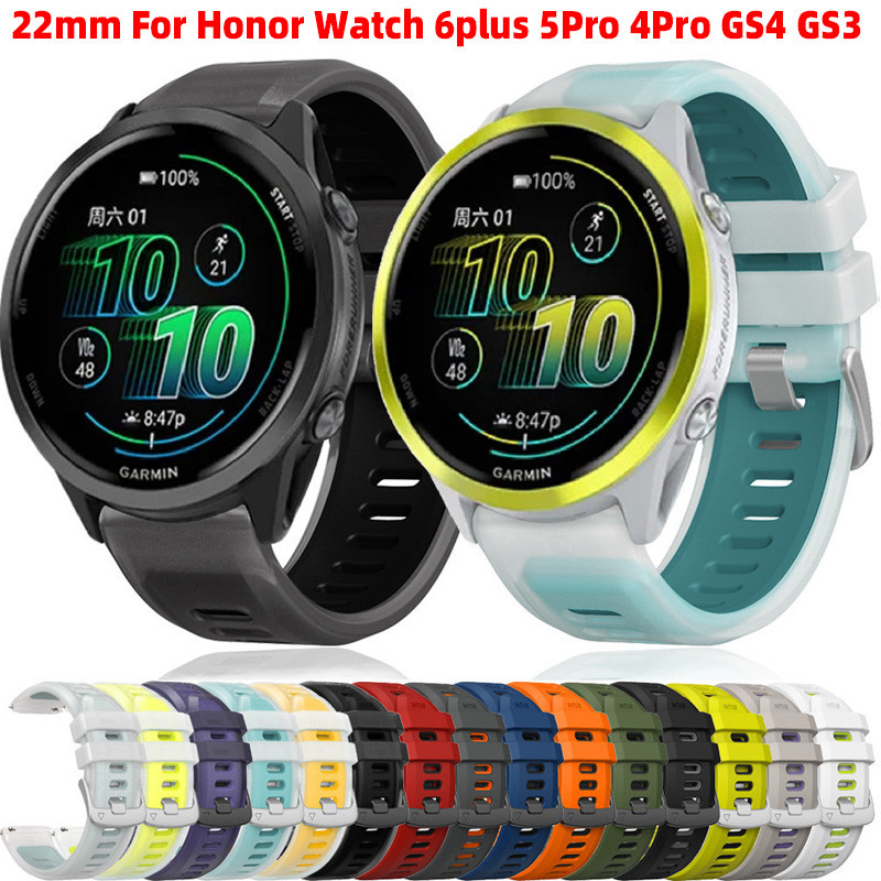 Dây đeo silicon thể thao cho Honor Watch 6Plus 5 Pro 4Pro GS Pro GS5 GS4 GS3 dây đeo thay thế hai tô