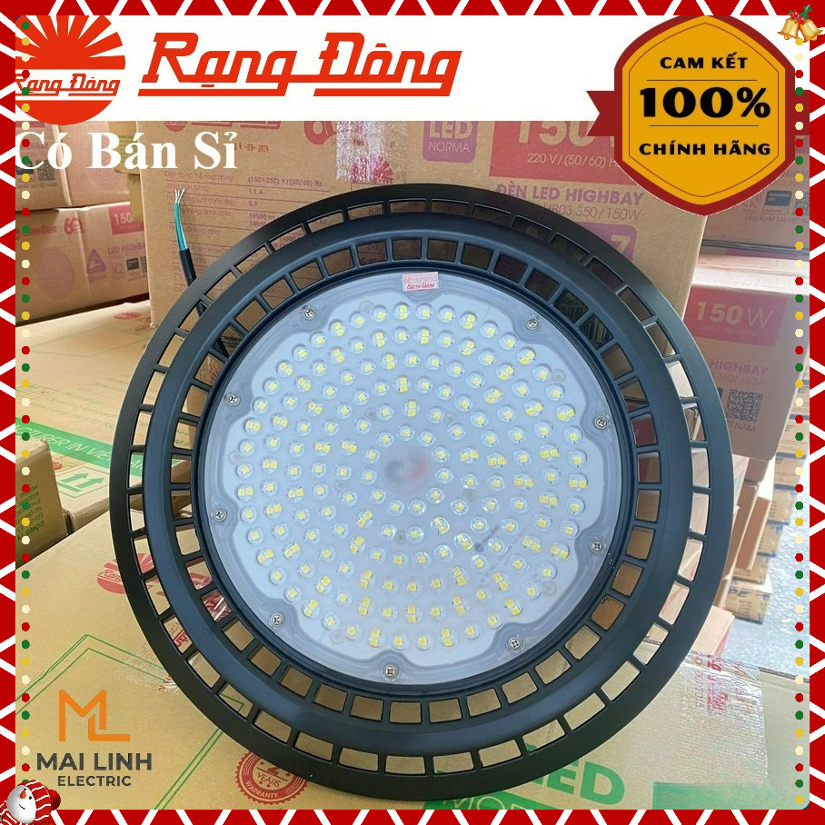 Đèn led Highbay nhà xưởng 200W Rạng Đông - Nhôm đúc tản nhiệt chiếu sáng liên tục, siêu sáng - Model