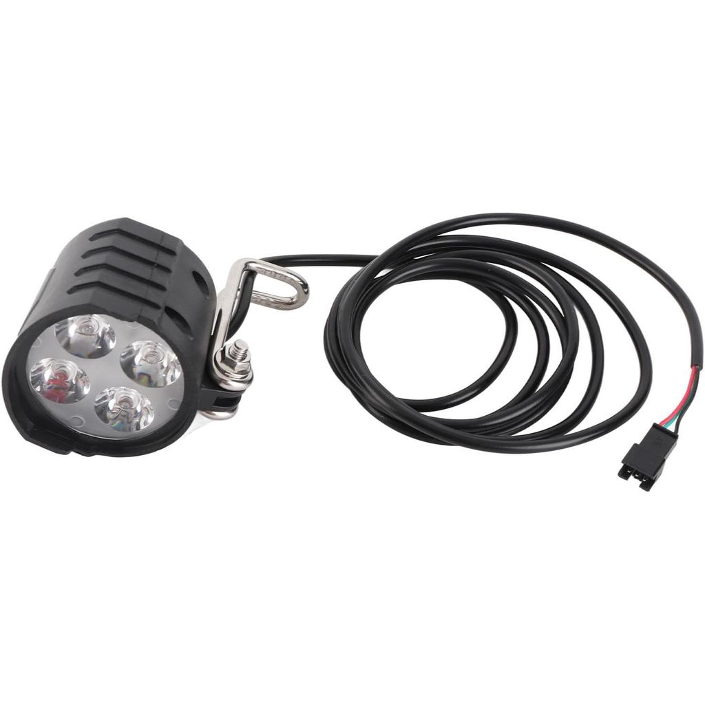 Đèn pha Ebike 3 Pin-36V 48V 52V 60V Ebike Light với cáp 1,5M, Đèn xe đạp điện có độ sáng cao 12W đa 