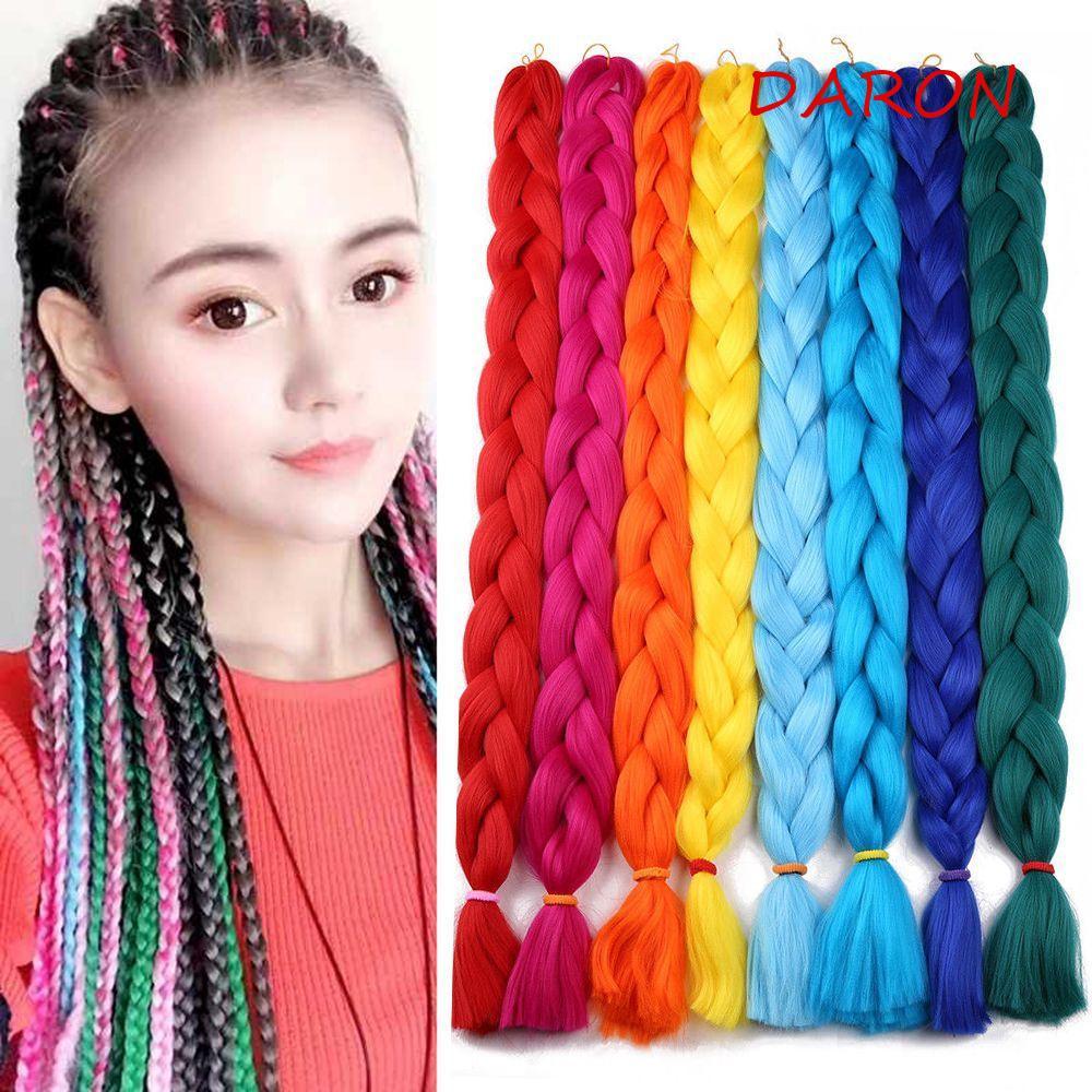 DARON Jumbo Braiding Afro Twist Braids Kanekalon Ombre Bím giả