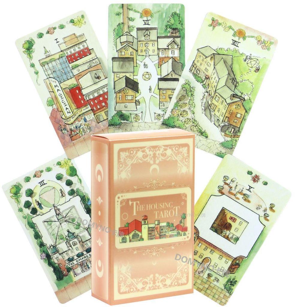 Board Game The Housing Tarot The Housing Tarot 10.3X6CM Khoảng 78 Miếng Họa Tiết Thẻ Sản Phẩm Chất L