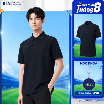 Áo Polo Nam HLA Chất Liệu Cotton Thoáng Mát, Đơn Giản Dễ Phối Đồ, Phù Hợp Đi Chơi, Đi Làm
