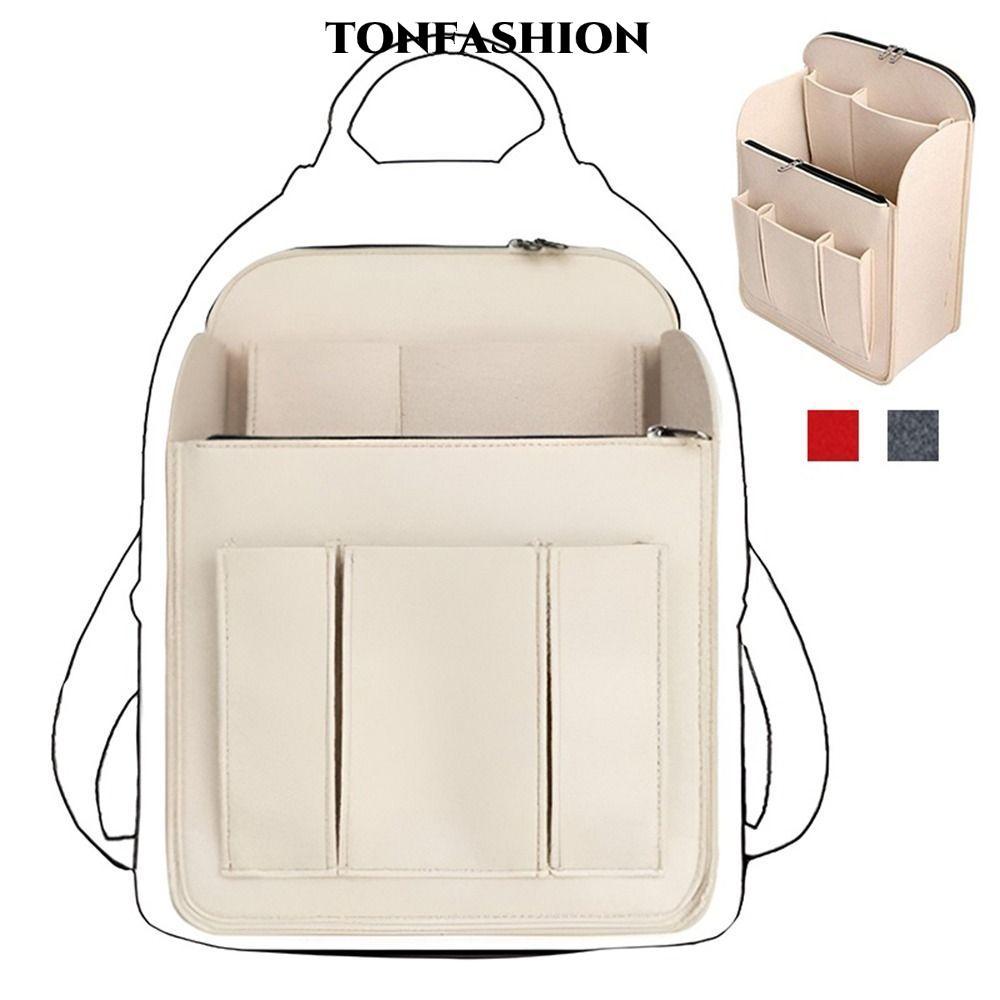 Túi lót balo TONFASHION nhiều ngăn, dung tích lớn, chất liệu nỉ di động, phụ kiện sắp xếp cho Longch