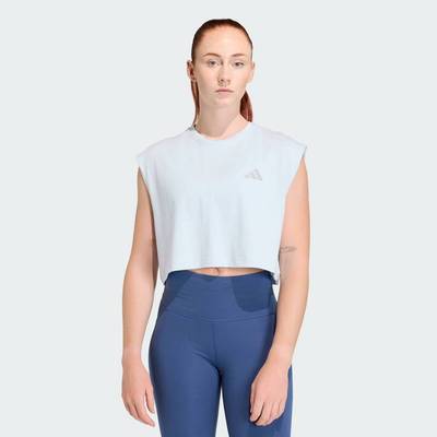 adidas Chạy Áo Thun Crop Top adi365 Running Essentials Nữ Màu xanh da trời KA0289