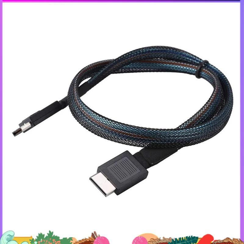 Cáp PCIE4.0 MINI SAS 24Gbps Cáp nối dài dữ liệu Oculink SFF-8611 sang SFF-8611 Đường truyền dữ liệu 