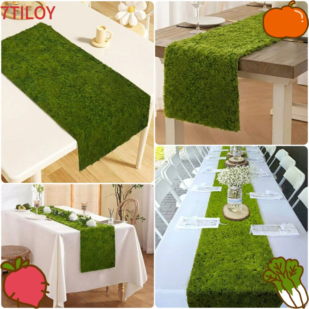 7TILOYSHOP Turf Table Runner, Chiều rộng Bố trí cảnh 30cm Nhân tạo Grass Table Runner, Chiều dài sán