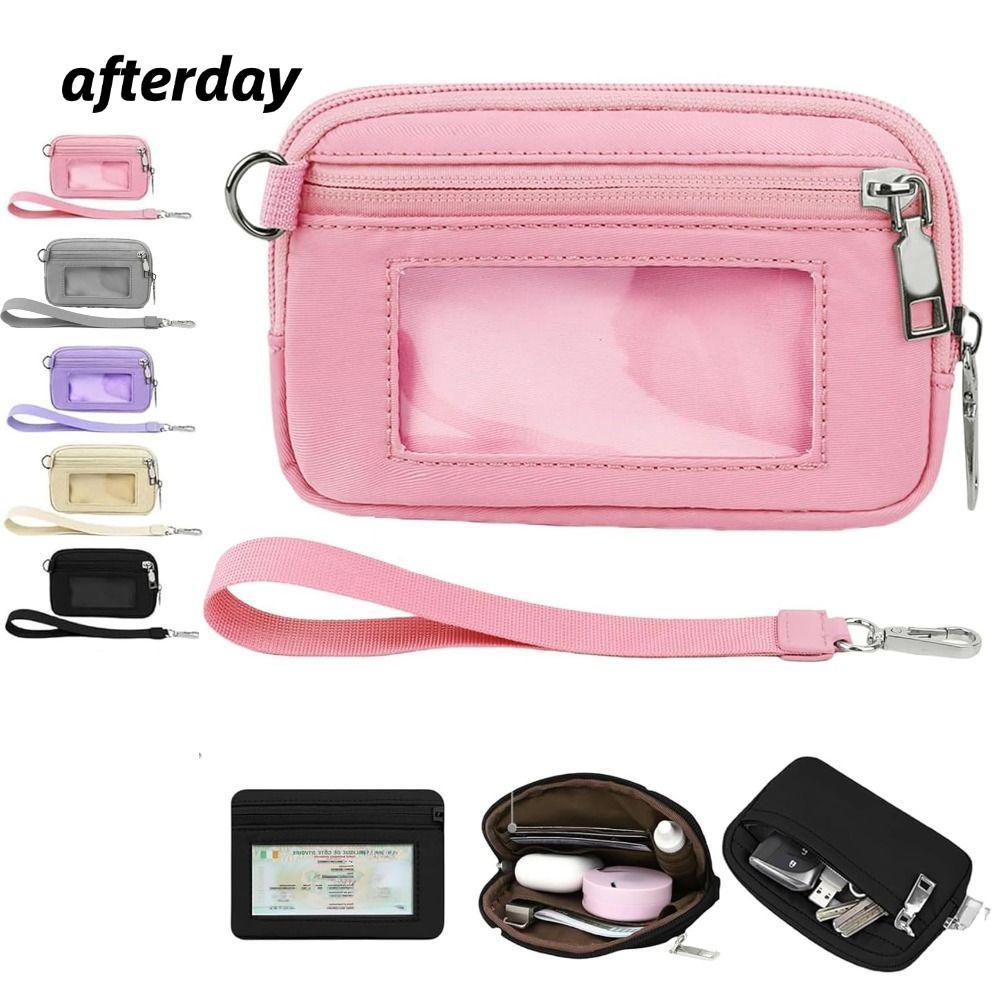 Túi đeo tay AFTERDAY568, Ví đựng cổ tay di động cửa sổ ID, Hộp đựng điện thoại nhiều màu chống nước 