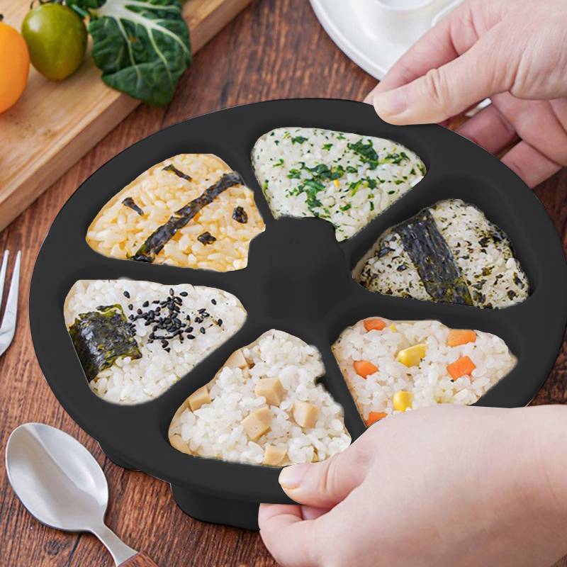 [Baby-t] Khuôn Sushi DIY Bữa Trưa Tam Giác Cơm Bóng Hộp Cơm Hành Quả Bóng Cơm Báo Chí Thực Phẩm Tam 