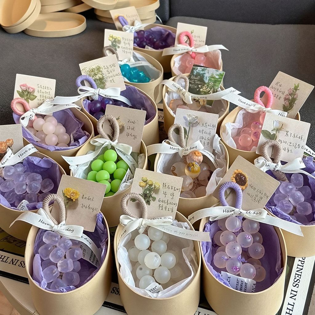 Xà Phòng Thủ Công Hình Chùm Nho Thơm Phòng Dưỡng Ẩm Đóng Hộp Quà Tặng | KCRAFT - World of scents