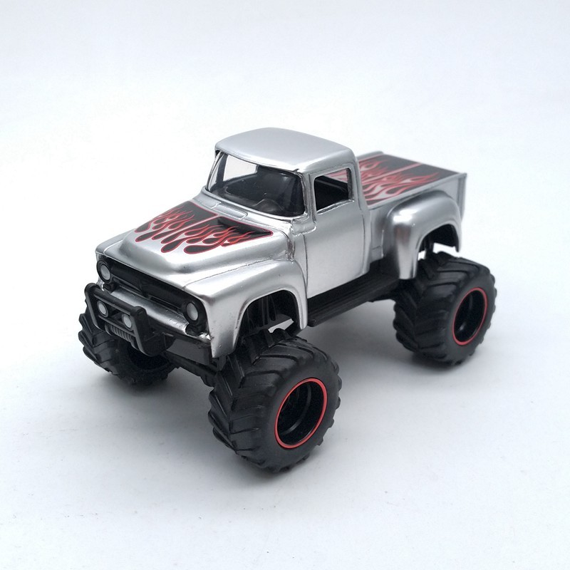 1: 64 Mỹ Jada Hợp Kim Xe Mẫu 1956 Ford Ford F-100 Vòng Hoa Chân Lớn Lắp Đặt Thẻ Xe Hơi