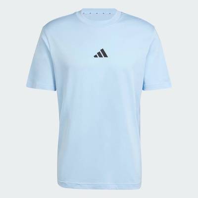 adidas Phong cách sống Áo Thun Single Jersey Logo Nhỏ Essentials Nam Màu xanh da trời JF1101