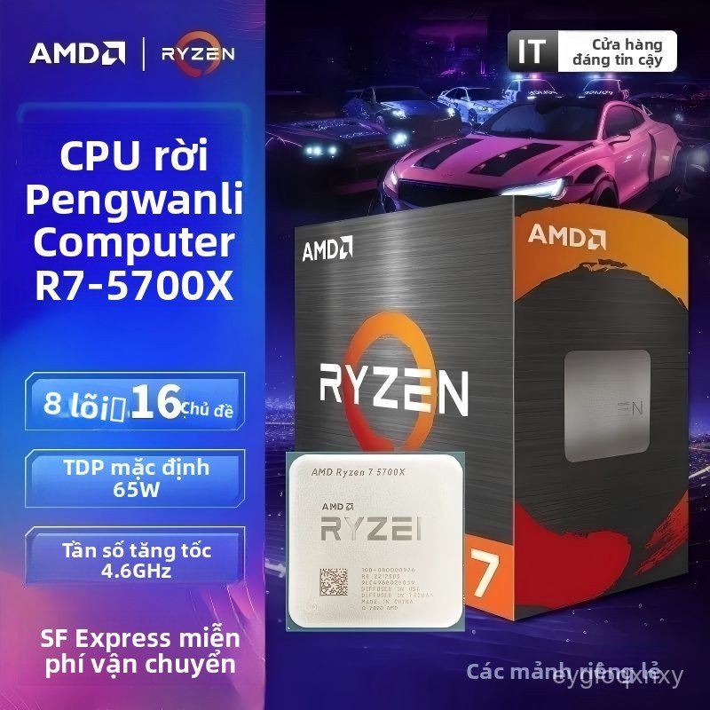 Bộ vi xử lý AMD Ryzen R7 5700X, 8 nhân 16 luồng chuyên dụng cho công việc