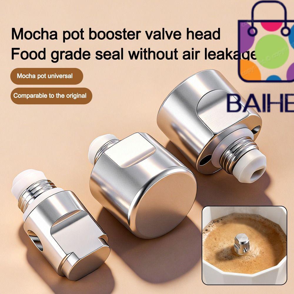 Bộ lõi van đôi BAIHEE Moka Pot, Vòng niêm phong Van áp suất nồi Moka chống rò rỉ, Lõi van chất lượng