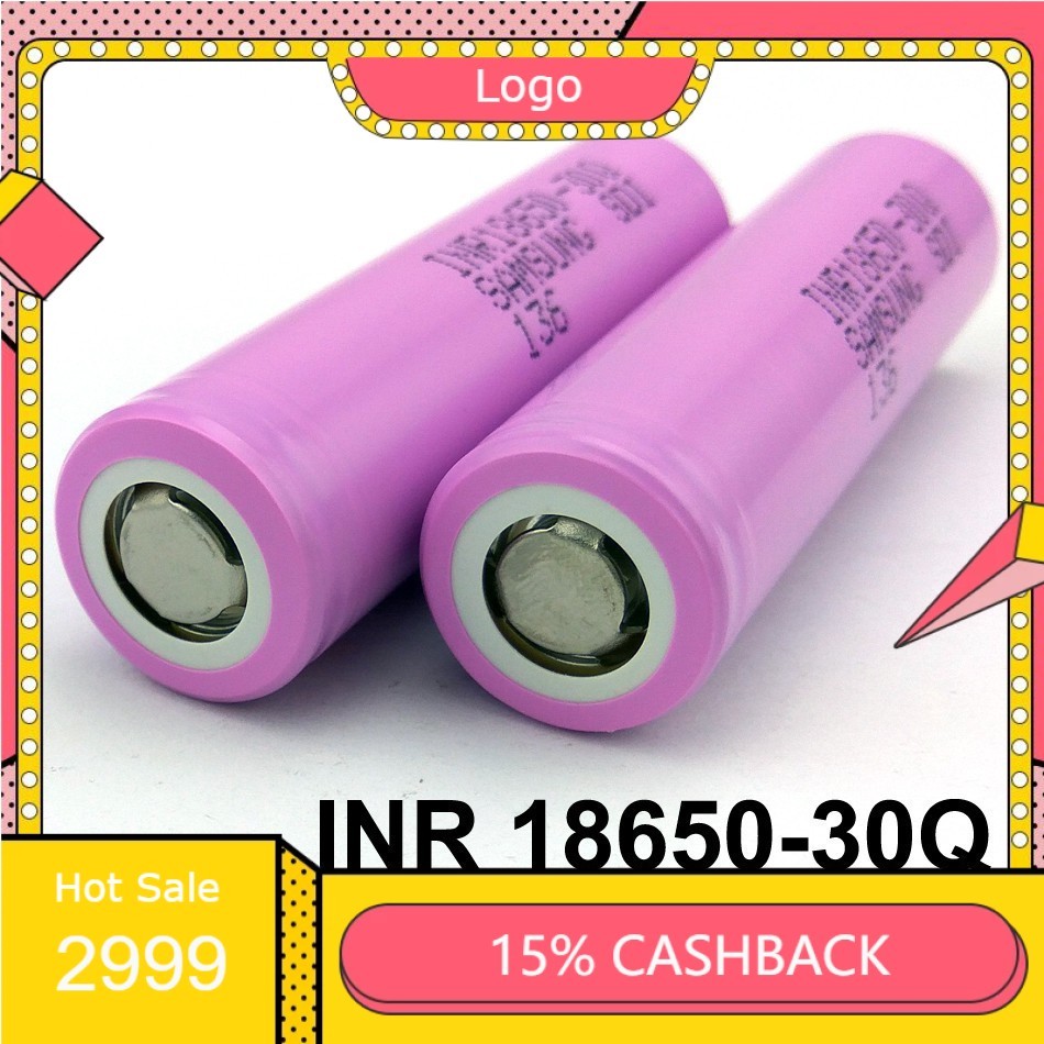 Pin 18650 SAMSUNG INR18650 30Q 3000mAh dòng xả cao 15A