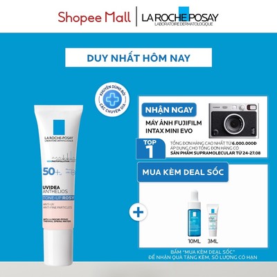Kem chống nắng nâng tone sáng hồng rạng rỡ cho da khô, xỉn màu Anthelios UVIDEA Rosy+ SPF50+, PA++++