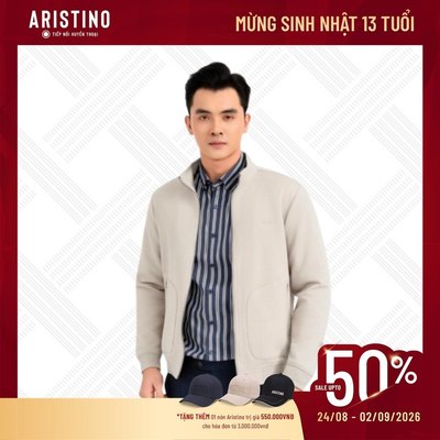 Áo Khoác 1 Lớp Nam Aristino, chất liệu cao cấp,phong cách thanh lịch, trẻ trung dáng vừa AJK001EDP01
