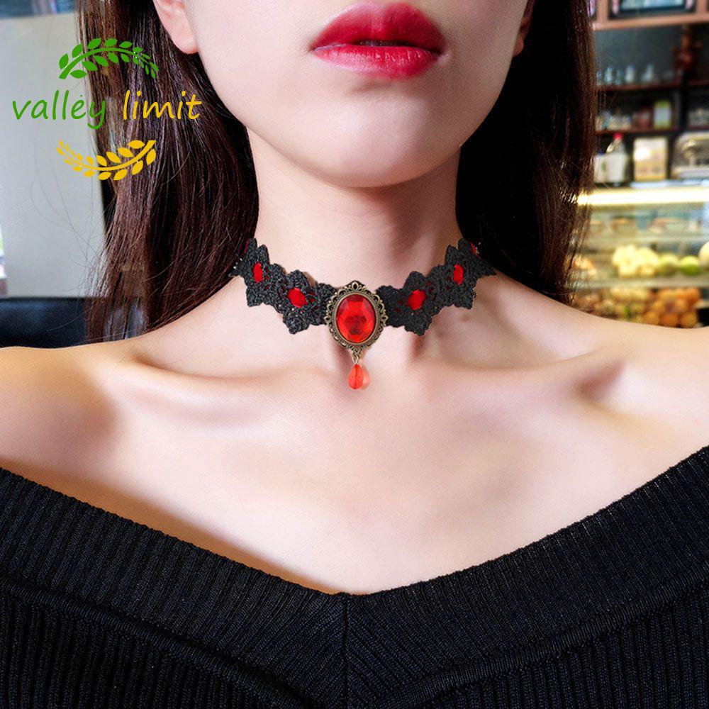 valley limit VALLEY LIMIT Trang Sức Ren Punk Cho Nữ Chokers Victoria Vintage Phụ Kiện Thời Trang