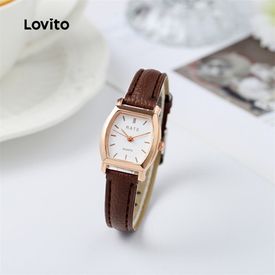Lovito thanh lịch Đồng hồ Quartz Phong cách mọi mùa 1 Đồng hồ Quartz dành cho Phụ nữ LFA83230