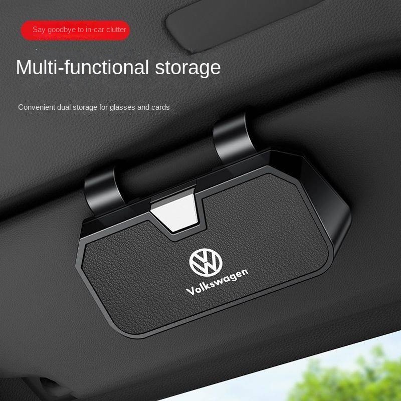 Car Glasses Clip Sun Visor Storage Box Sunglasses Clip Car Interior Driving Glasses Case Sunglasses 