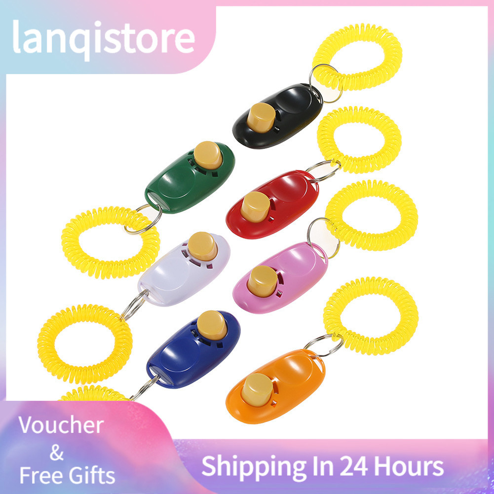 Lanqistore Lanqistore Mới 7 Gói Thú Cưng Huấn Luyện Chó Clicker Huấn Luyện Viện Trợ Cổ Tay Dụng Cụ C