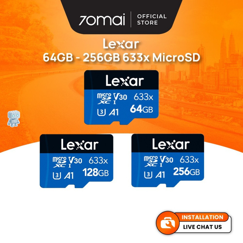 Thẻ Nhớ Lexar 633x Blue Series U3 V30 Tốc Độ Cao MicroSD