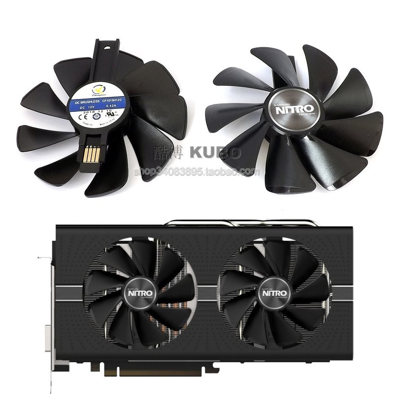 SAPPHIRE SAPPHIRE RX580 590 570 480 470 Ultra Platinum Phiên bản nước ngoài Quạt Card đồ họa