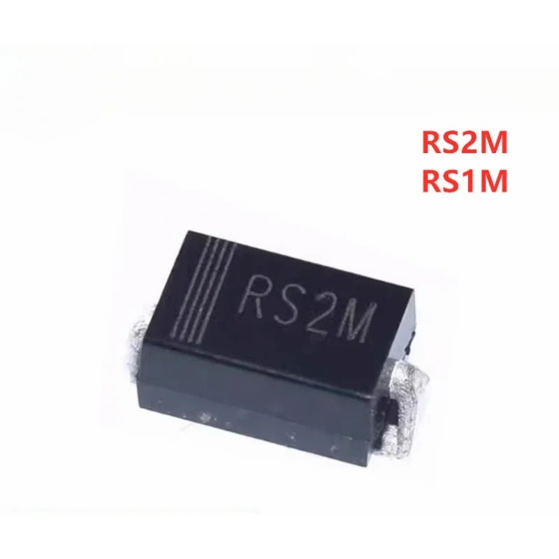 100 CÁI FR107 FR207 RS1M RS2M SMA DO-214AC 2A 1A 1000V SMD Bộ chỉnh lưu Diode phục hồi nhanh