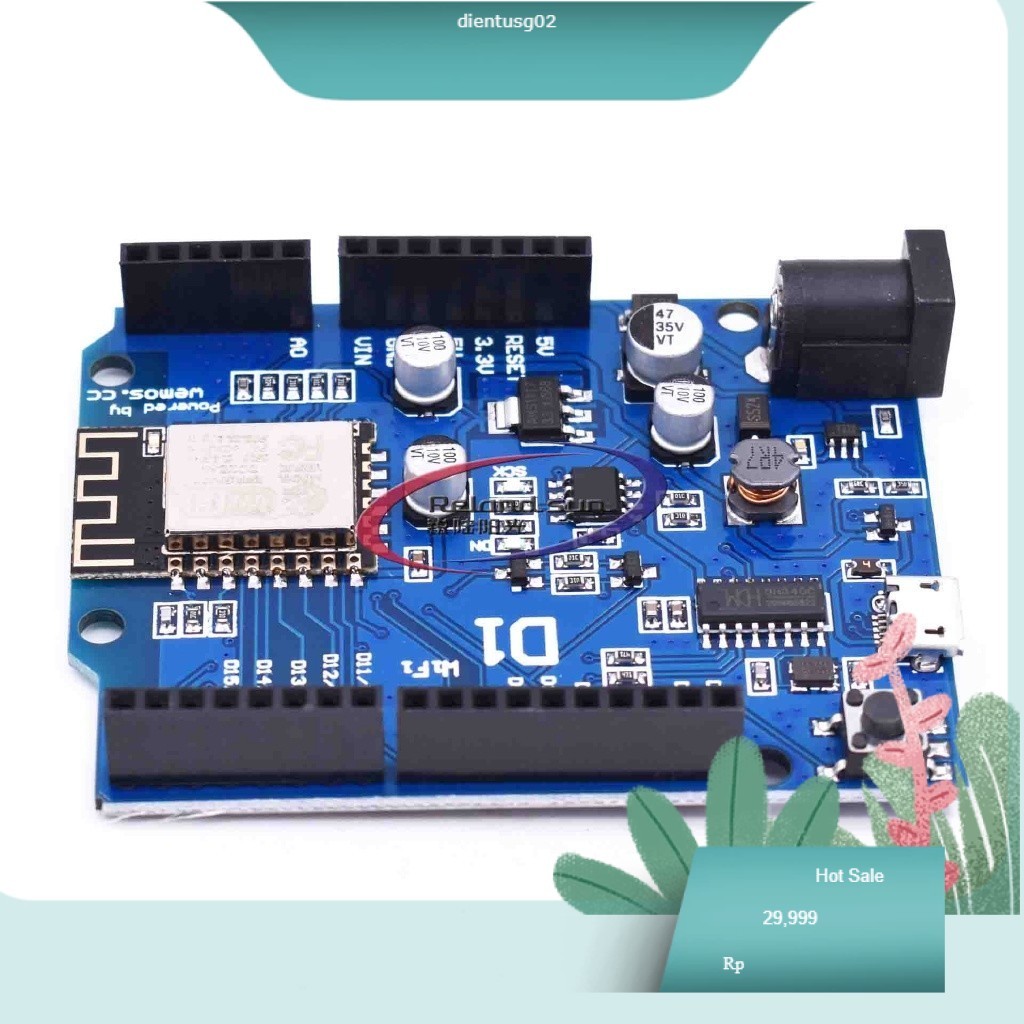 Bộ 1/5 bảng mạch Arduino ESP-12F 12E WeMos D1 WiFi UNO ESP8266 cho Arduino R3 IDE