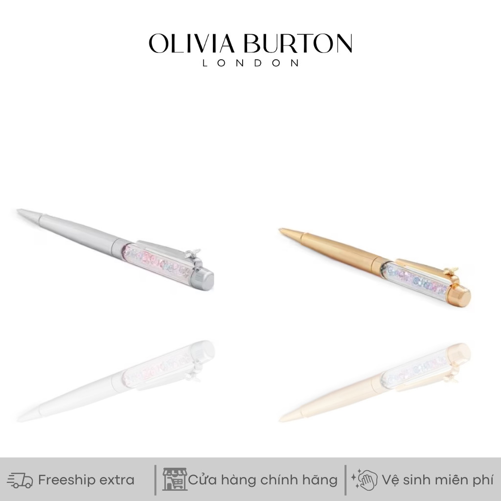 Bút viết Olivia Burton Rainbow Bee màu Vàng - Bạc