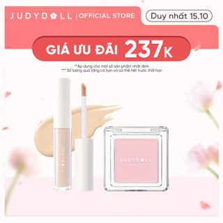 [Combo 2] Phấn Má Hồng Đơn 2g & Kem Che Khuyết Điểm 3.2g JUDYDOLL Dễ Dùng Bền Màu Che Phủ Tốt