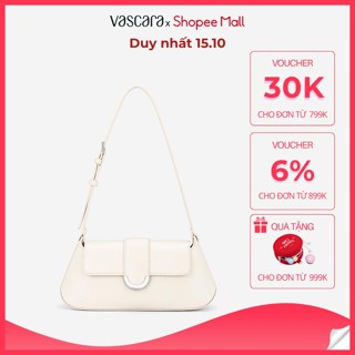 [Livestream 15.10] Vascara Túi Đeo Vai Hình Thang Nhấn Khóa Trang Trí - SHO 0288