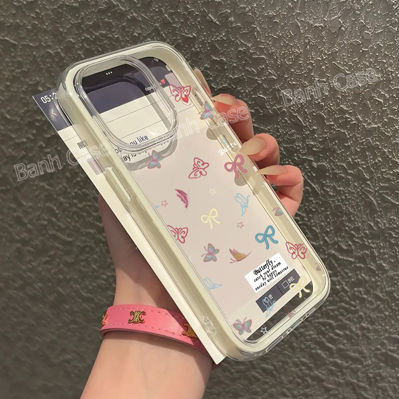 Ốp lưng iPhone Nơ nhiều màu cho iPhone 17 16 15 14 13 12 11 Pro ProMax Plus Ốp lưng silicon TPU mềm | BigBuy360 - bigbuy360.vn