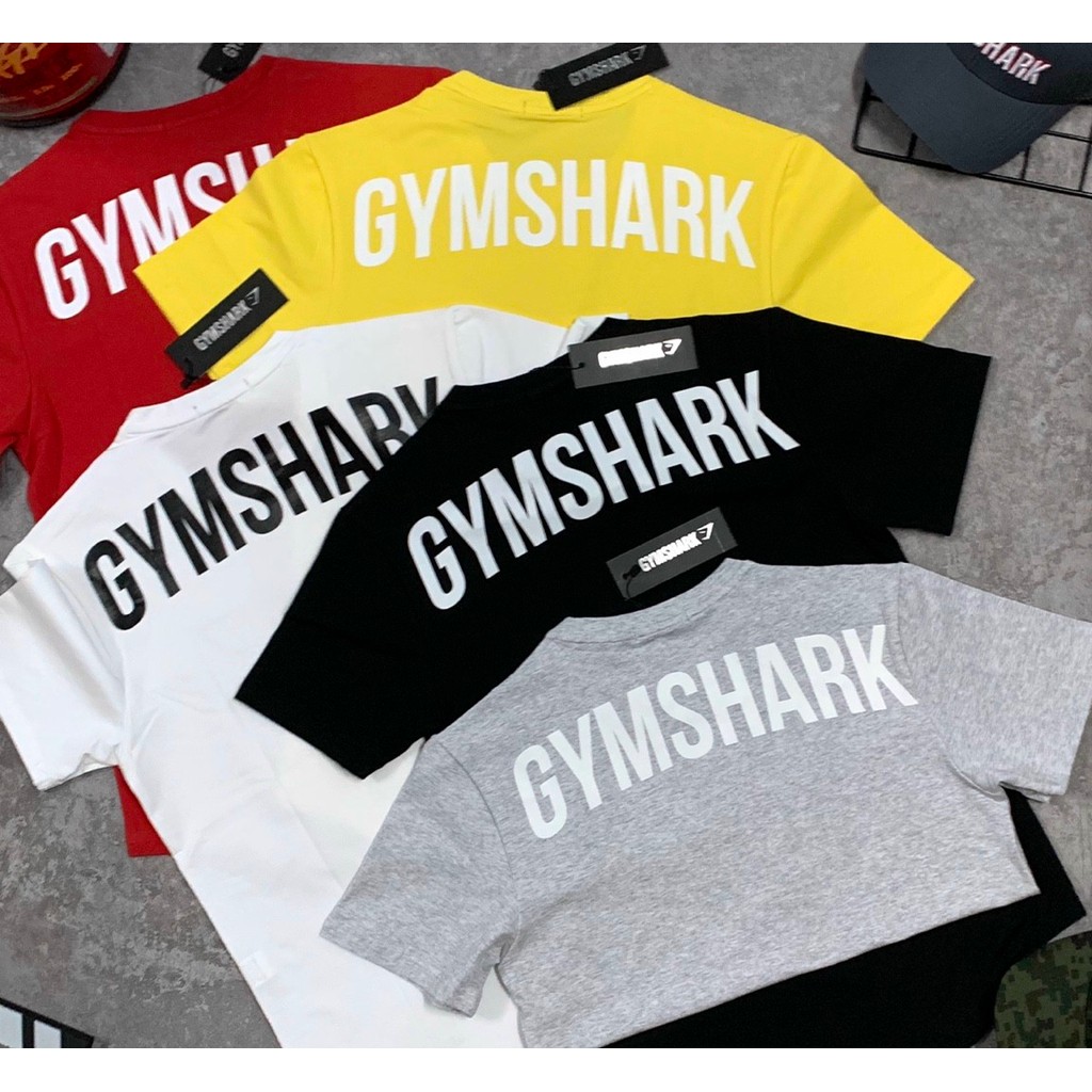 Áo tập thể dục Gymshark cổ tròn 100% cotton dành cho nam và nữ