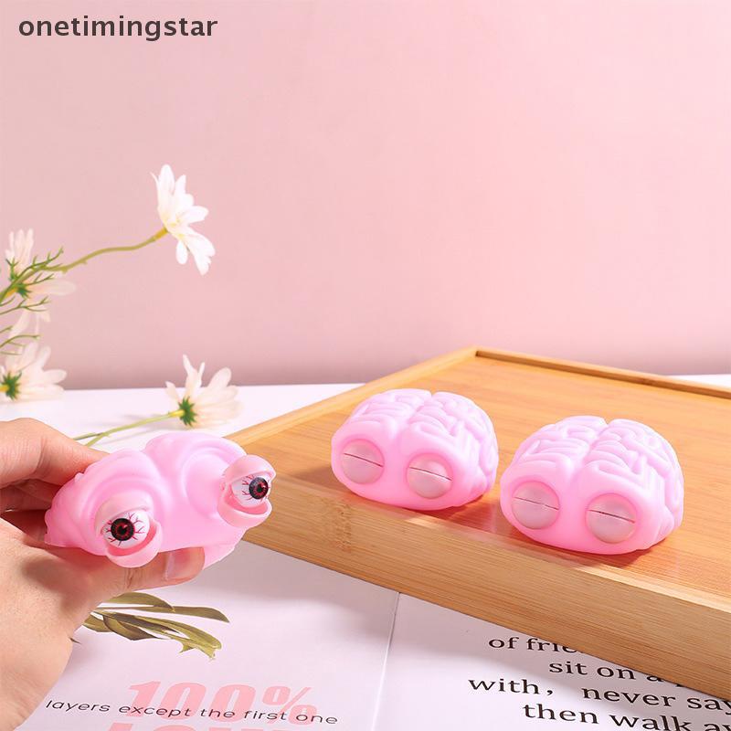 Onetimingstar Chống Căng Thẳng Flippy Não Squishy Mắt ping Bóp Đồ Chơi Giảm Lo Âu Đồ Chơi OTS