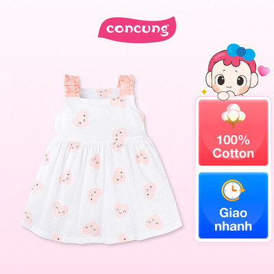 Đầm bé gái Animo Easy LU0925064 (4Y,Trắng,NN03)
