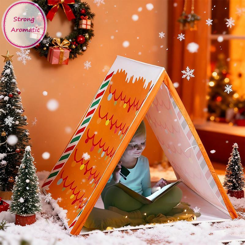 STRO Gingerbread House Lều, Gingerbread House Brown Play Tent Sleepover, Nhẹ Có Thể Tháo Rời Và Kích