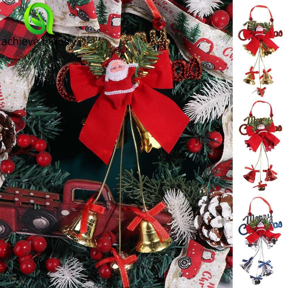 ACHIEVE YÊU THÍCH Mặt dây chuyền treo chuông ông già Noel, Treo mặt dây chuyền cây thông Noel trang 