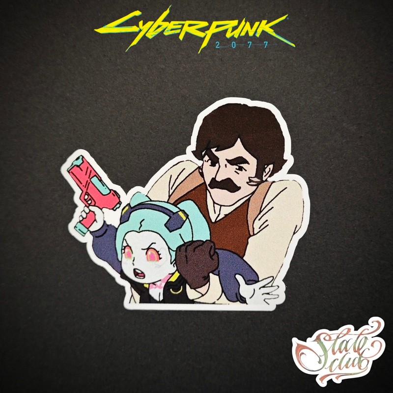 Cyberpunk 2077 Rebecca Fal meme Edge Walker Nhãn dán chống nước ngoại vi