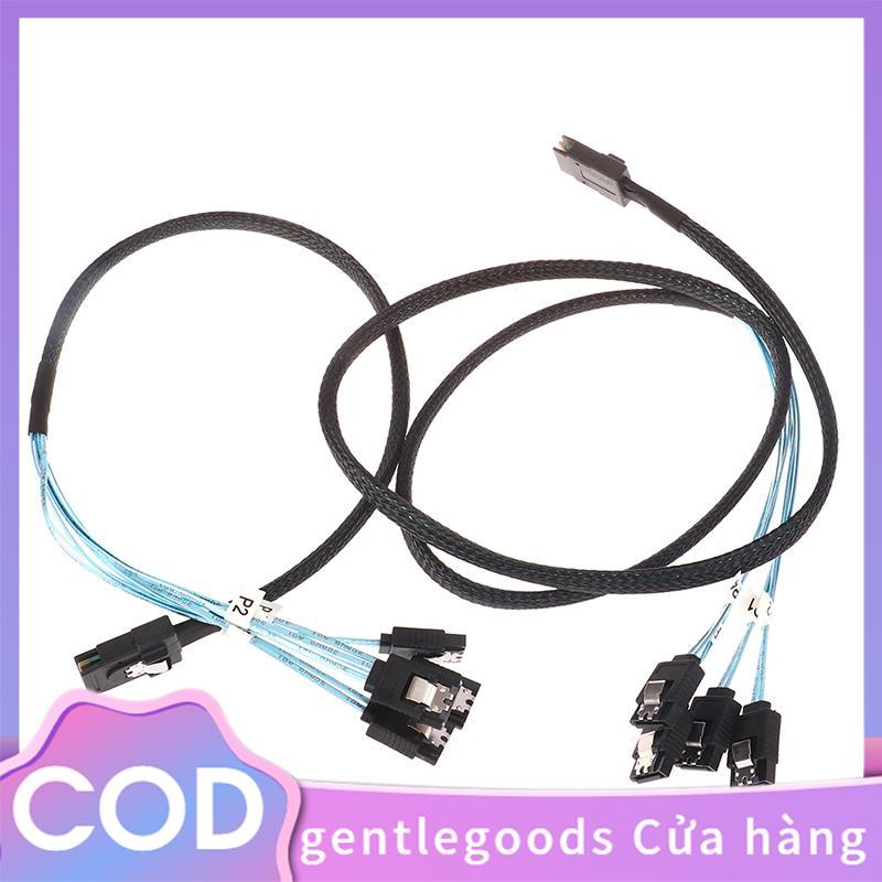 Cáp SAS SATA Mini-SAS SFF-8087 Đến 4 Cáp SATA Mini SAS 4i SFF8087 36P Đến 4 Cáp SATA 7P 12Gbps 1 / 0