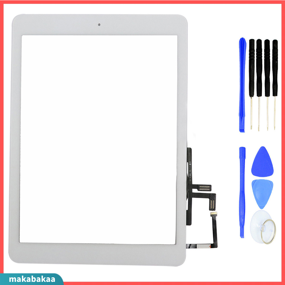[makabakaa] Màn hình số hóa cảm ứng + Keo dán + Nút Home Flex cho iPad Air A1474 A1475