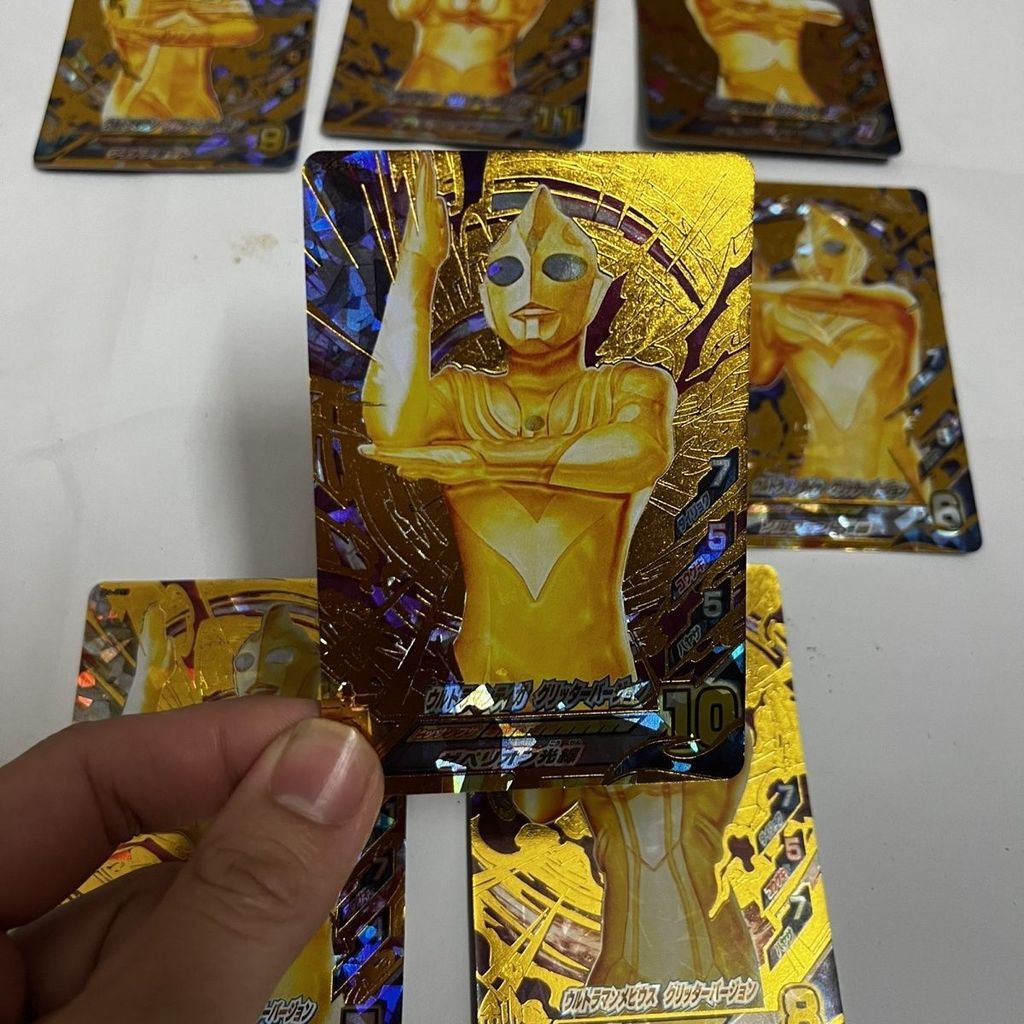 Fusion Fieerce Fighting Ultraman z4.Thẻ vàng GR Ultraman Gold 8 Brothers có mạ vàng Laser, có sẵn tr