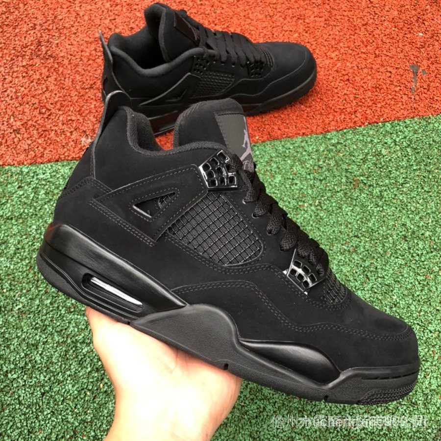 Hàng Spot AJ4 Pure Black Cat Original 4 Aj4Am Giày chạy bộ phong cách giống nhau 8Z0K