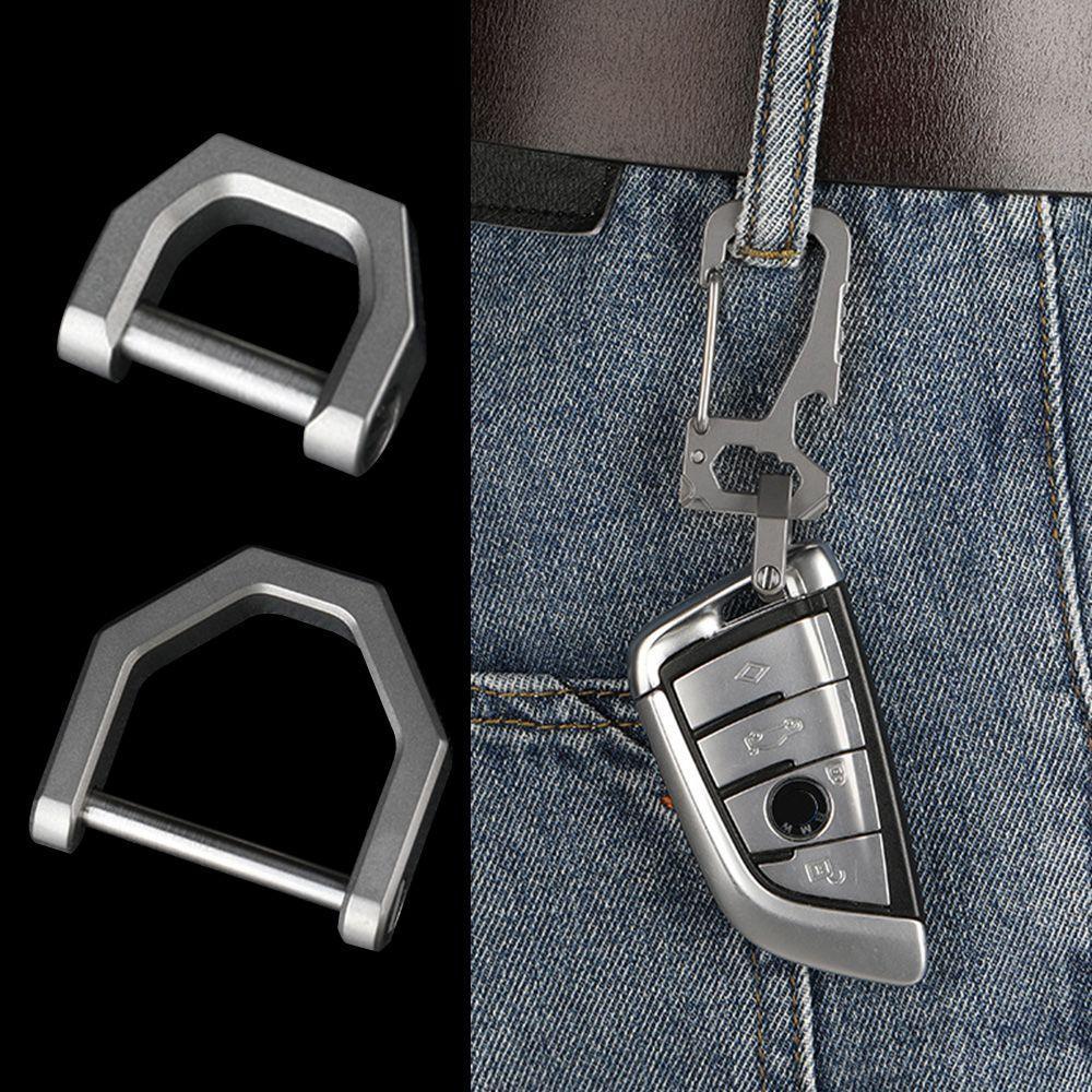KHJ Titan Móng Ngựa Khóa Nhẹ EDC Dụng Cụ Móc Khóa Titan Chất Lượng Cao