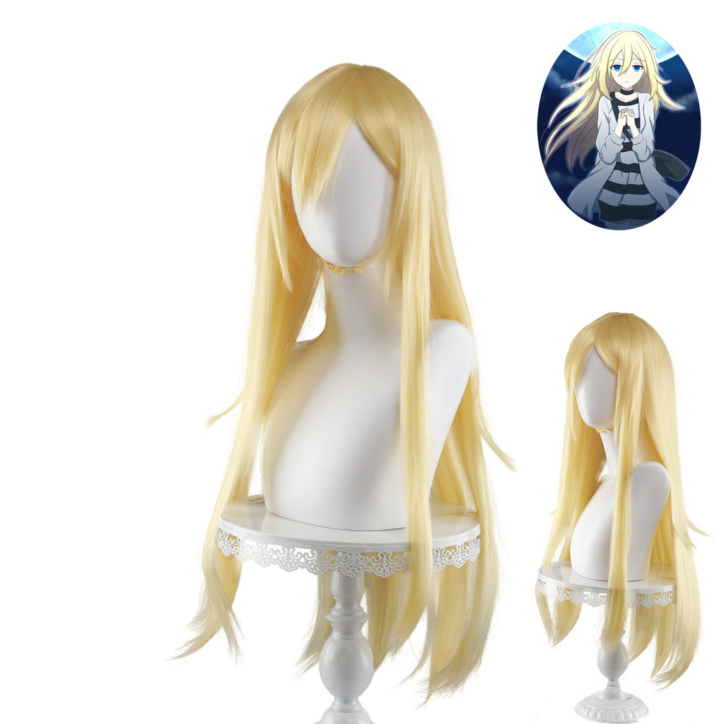[Hàng có sẵn] Nulon Killing Angel Doggie Gardner / Rey Golden Long Hair cosplay Anime Wig WJG