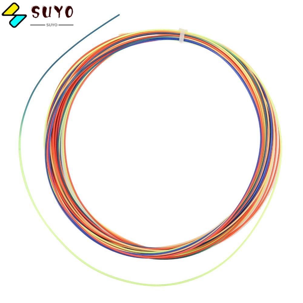 Dây cầu lông thay thế SUYO, Dây vợt cầu lông Nylon cầu vồng, Chất liệu bền bỉ Nhiều màu 22-32lbs Chơ