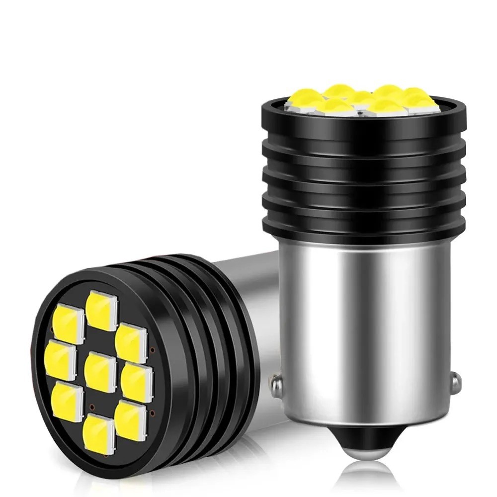 Đèn LED Xe Ô Tô Tín Hiệu 1156 1157 3030 9smd Đèn Phanh Xe Máy Đèn Đảo Chiều Nổi Bật Đuôi Đèn
