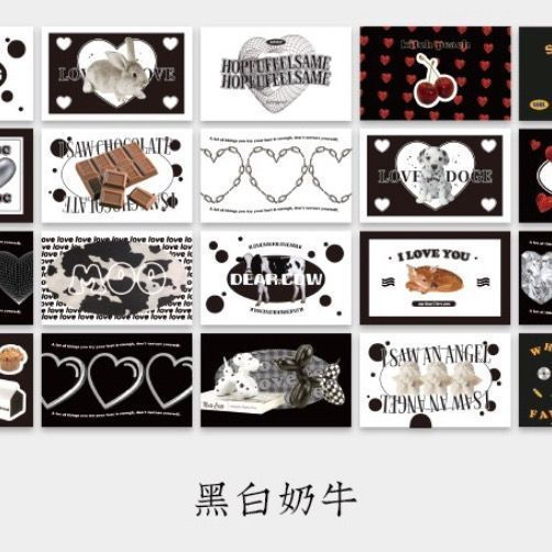 diy4Decorative Series Girl's Boxed Handbag10y Basic ice cream cute account stickers vintage material