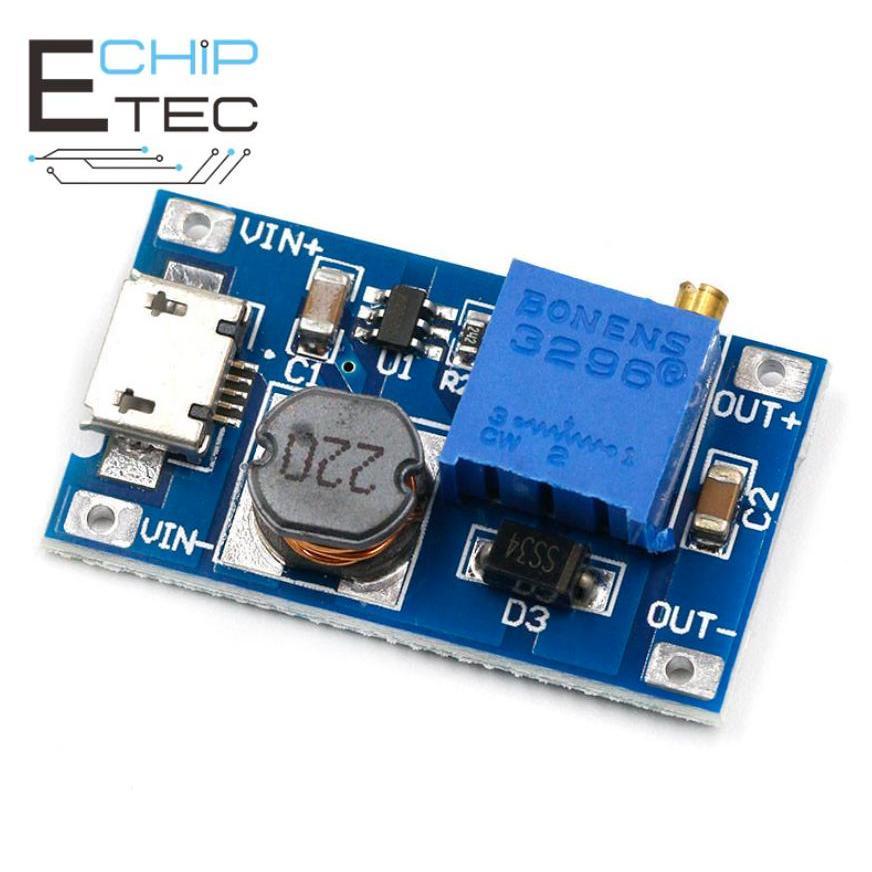 001 Bo mạch tăng áp 2A DC-DC MT3608